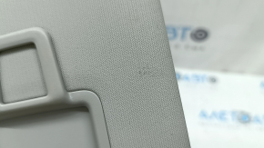 Left sun visor for VW Tiguan 18-24, grey, no hook, crack in mount, dents, needs cleaning
