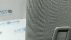 Right sun visor VW Tiguan 18-24 gray, without hook, crack in fastening, dents
