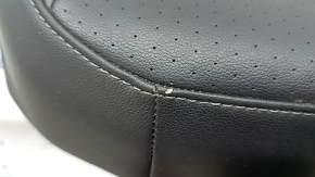 VW Tiguan 18-19 passenger seat cushion upholstery, black leather, perforated, heated, scratched