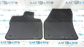 Set of rubber interior mats for 5 seats VW Tiguan 18-24, black, scratches