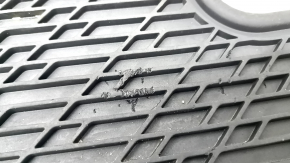 Set of rubber interior mats for 5 seats VW Tiguan 18-24, black, scratches