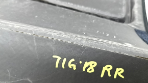 Trunk mat fabric front right VW Tiguan 18-24 black for 3 rows, cracked, needs cleaning