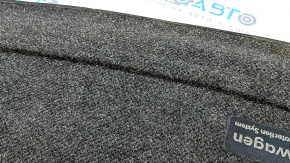 Rear fabric trunk mat for VW Tiguan 18-24, black, for 3 rows, cracked, needs cleaning