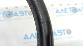 Naked steering wheel VW Tiguan 18-21 black leather, without buttons and trim, scratches, worn