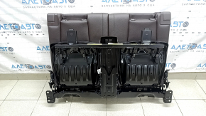 Backrest of the rear row of seats 3rd row Mercedes W167 GLE 350 450 20-23 brown leather, with cup holders and lower frame