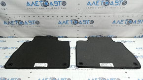 Set of floor mats, fabric, Mercedes W167 GLE 350 450 20-25, dark gray, 3 rows, worn, dry cleanable