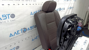 Backrest of the rear row of seats, 2nd row, right, Mercedes W167 GLE 350 450 20-26, brown leather, with lower frame, electric, for 3 rows