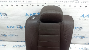 Backrest of the rear row of seats, 2nd row, right, Mercedes W167 GLE 350 450 20-26, brown leather, with lower frame, electric, for 3 rows
