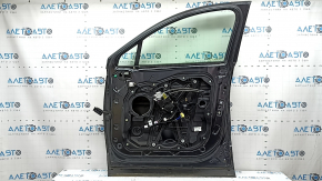 Door assembly front right Hyundai Santa Fe 19-23 keyless, triplex, graphite T2G, handle with chrome, dent