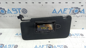 Left visor Mercedes W167 GLE 350 450 20-26 black Alcantara, without hook, scratches on markings