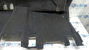 Rear floor covering Mercedes W167 GLE 350 450 20-23 dark gray, under 3 rows, for cleaning