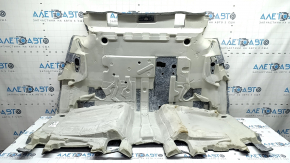 Rear floor covering Mercedes W167 GLE 350 450 20-23 dark gray, under 3 rows, for cleaning