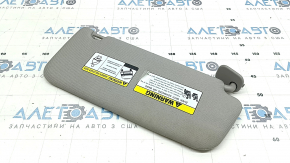 Left visor Hyundai Santa FE 19-23 gray, without hook for dry cleaning