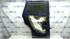 Door assembly rear left Honda CRV 17-22 blue B-588P, Touring, trim with chrome molding, butt