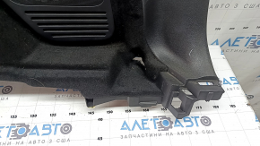 Right arch trim for Honda CRV 20-22 hybrid, black, for subwoofer, needs cleaning, dented, worn, mesh fasteners are torn off