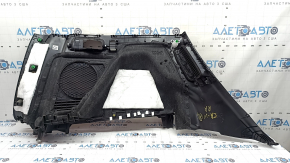 Right arch trim for Honda CRV 20-22 hybrid, black, for subwoofer, needs cleaning, dented, worn, mesh fasteners are torn off