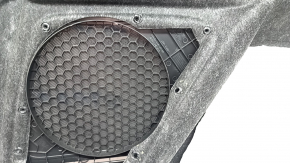 Right arch trim for Honda CRV 20-22 hybrid, black, for subwoofer, needs cleaning, dented, worn, mesh fasteners are torn off