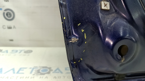 The trunk door is bare, Honda CRV 17-22, electric, blue B-588P, dented, metal torn, sealant cracked