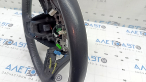 Naked steering wheel Honda CRV 20-21 hybrid leather, black, heated, with rear pad, scratches