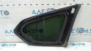 Rear left blind glass window Hyundai Santa FE 19-23 tinted, chrome