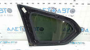 Rear right fixed glass window Hyundai Santa FE 19-23 tinted, chrome