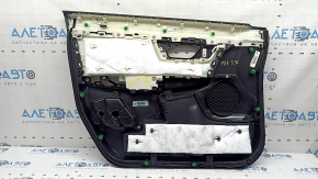 Door trim, front right card, Honda CRV 17-22, black and gray, armrest and insert, gray leather, wood molding, scratches