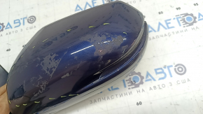 Left side mirror assembly Honda CRV 17-22 9 pins, turn signal, BSM, heated, blue, in glue