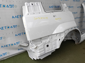 Quarter wing rear right Hyundai Santa Fe 24-26 sawed off, with central pillar, white, dented