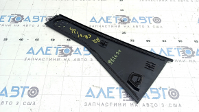 The rear right side door trim for Honda CRV 17-22 has a broken mount and is covered in glue