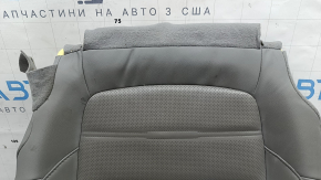 Driver's seat cushion upholstery for Honda CRV 17-22, grey leather, perforated and heated, dry-cleanable