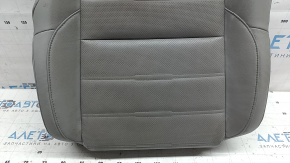 Driver's seat cushion upholstery for Honda CRV 17-22, grey leather, perforated and heated, dry-cleanable
