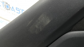 Door trim, rear left card, Hyundai Santa FE 21-23, black, under the curtain, with a lining, insert and armrest, black leather, dents, scratches, needs cleaning