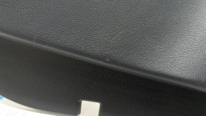 Door trim, rear left card, Hyundai Santa FE 21-23, black, under the curtain, with a lining, insert and armrest, black leather, dents, scratches, needs cleaning