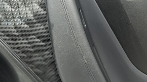 Door trim, rear right card, Hyundai Santa FE 21-23, black, under the curtain, with a lining, insert and armrest, black leather, scratches, needs cleaning
