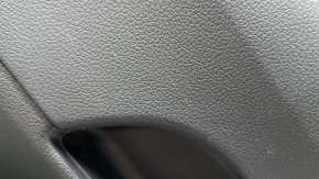 Door trim, rear right card, Hyundai Santa FE 21-23, black, under the curtain, with a lining, insert and armrest, black leather, scratches, needs cleaning