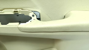 Door trim, front right card, Toyota Camry v55 15-17 usa, beige with beige plastic insert, rubber armrest, dry-cleanable, scratches, crack in fastener