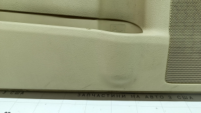 Door trim, front left card, Toyota Camry v55 15-17 usa, beige with beige plastic insert, rubber armrest, dry-cleanable, scratches