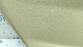 Door trim, rear left card, Toyota Camry v55 15-17 usa, beige with beige plastic insert, rubber armrest, with window lift control, scratches, dry-cleanable, whitened plastic