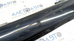 Left threshold Toyota Camry v55 15-17 usa black, with absorber, scratches, dented, cracked, broken fasteners