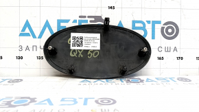The grill emblem for the Infiniti QX50 19-25 with Distronic is worn and cracked