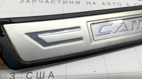 Rear right outer threshold trim Toyota Camry v55 15-17 usa black, with chrome trim, scratches