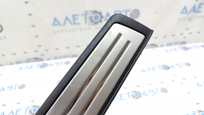 Front right outer door sill trim Toyota Camry v55 15-17 usa black, with chrome trim, worn, bump