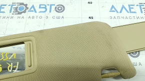 Right visor Toyota Camry v55 15-17 usa beige, without hook, dry cleanable
