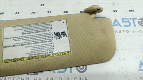 Left visor Toyota Camry v55 15-17 usa beige, without hook, dry cleanable