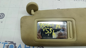 Left visor Toyota Camry v55 15-17 usa beige, without hook, dry cleanable