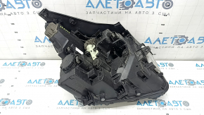 Front left headlight Hyundai Santa FE 21-23 halogen + LED, seal peeled off