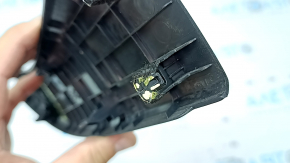 Hyundai Santa FE 21-23 black side center console trim, upper right, cracks in fasteners