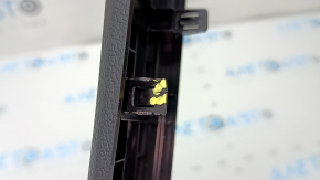 Hyundai Santa FE 21-23 black side center console trim, upper right, cracks in fasteners