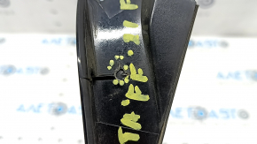 Right windshield molding Hyundai Santa FE 19-23 black gloss, scratches, broken mount