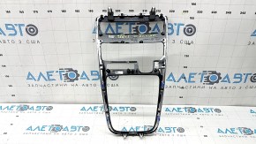 Hyundai Santa FE 21-23 center console trim, gray with chrome, scratches